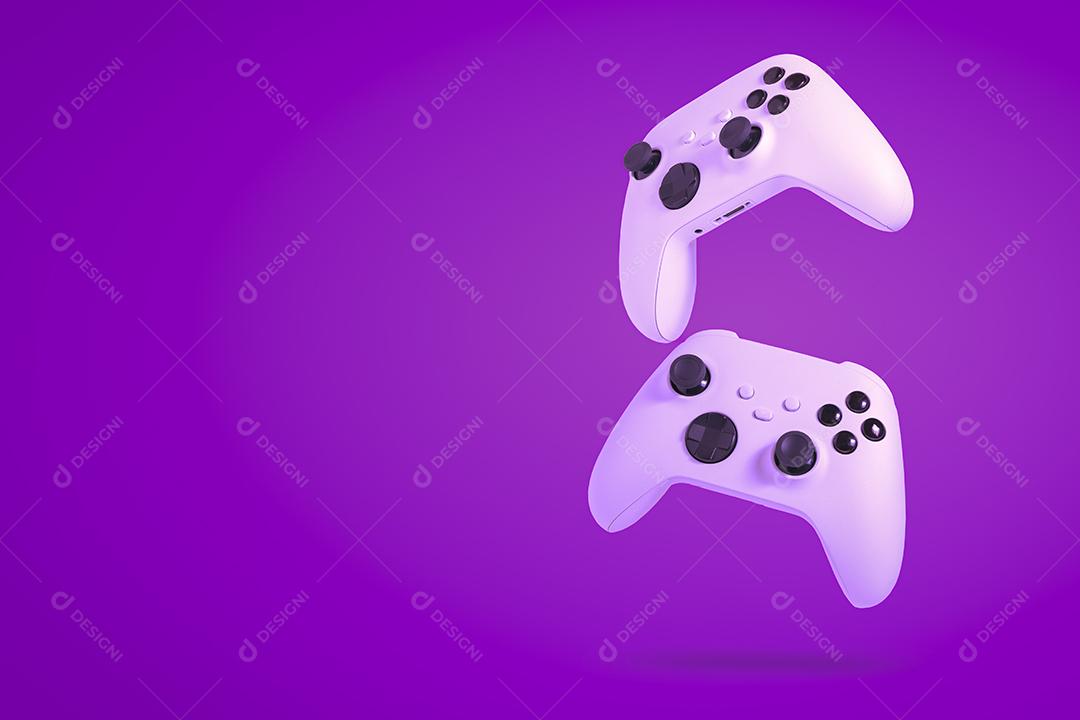 Controladores de jogos da próxima geração isolados Imagem JPG
