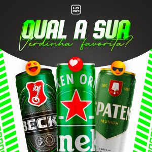 Qual a Sua Verdinha Favorita Cervejas Social Media PSD Editável