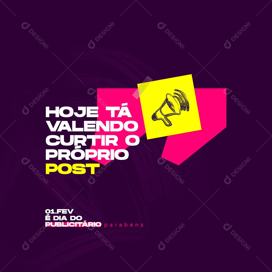 Advertising Day Today It's Worth Like Your Own Post Social Media Editable PSD