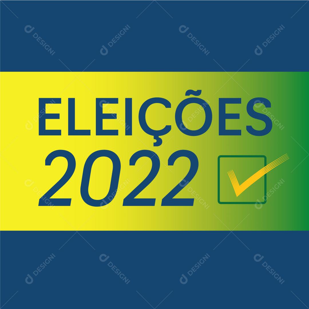 Eleições 2022 Faixa Vetor EPS