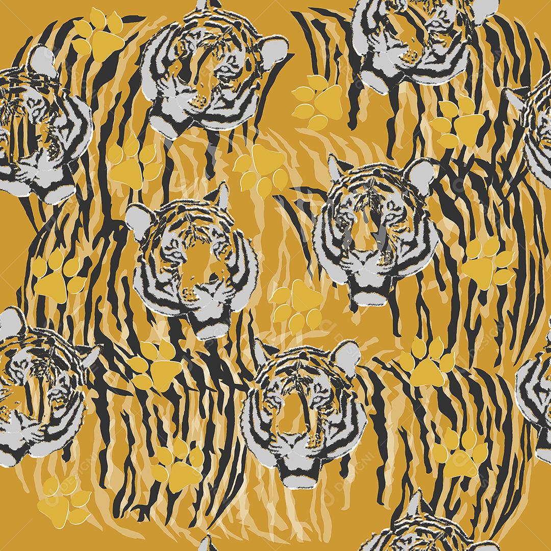 pattern padrão tigres em grupo