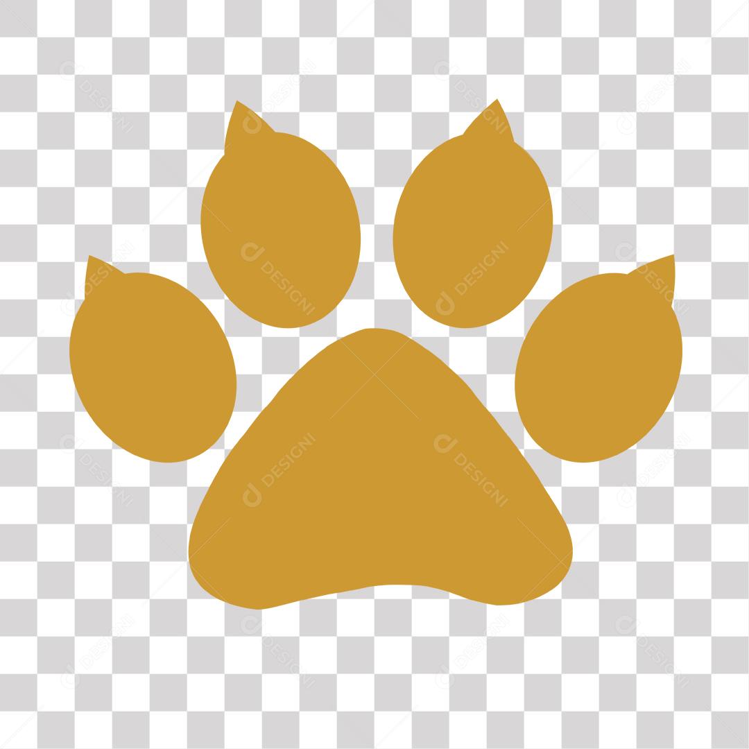 Pata pegada garras de felino PNG transparente