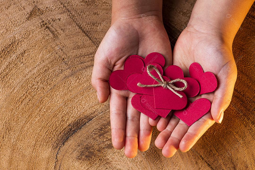 Corações De Papel Dia Das Mães Imagem JPG