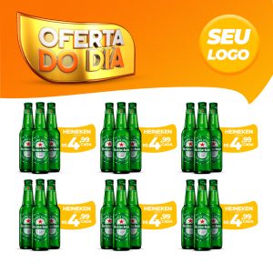 Social Media Ofertas Do Dia Heineken PSD Editável