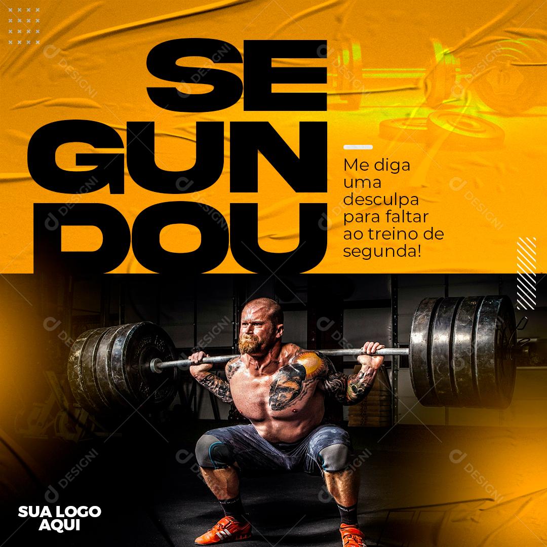 Social Media Academia Segundou Fitness PSD Editável