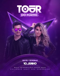 Social Media Tour Do Forró Agenda Flyers PSD Editável