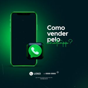 Social Media Como Vender Whatsapp PSD Editável