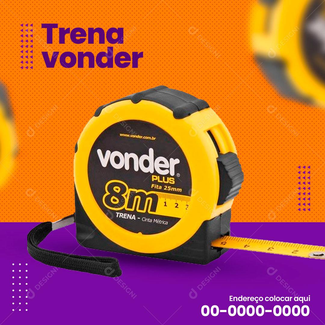 Trena Vonder Matérias Para Construção Social Media PSD Editável