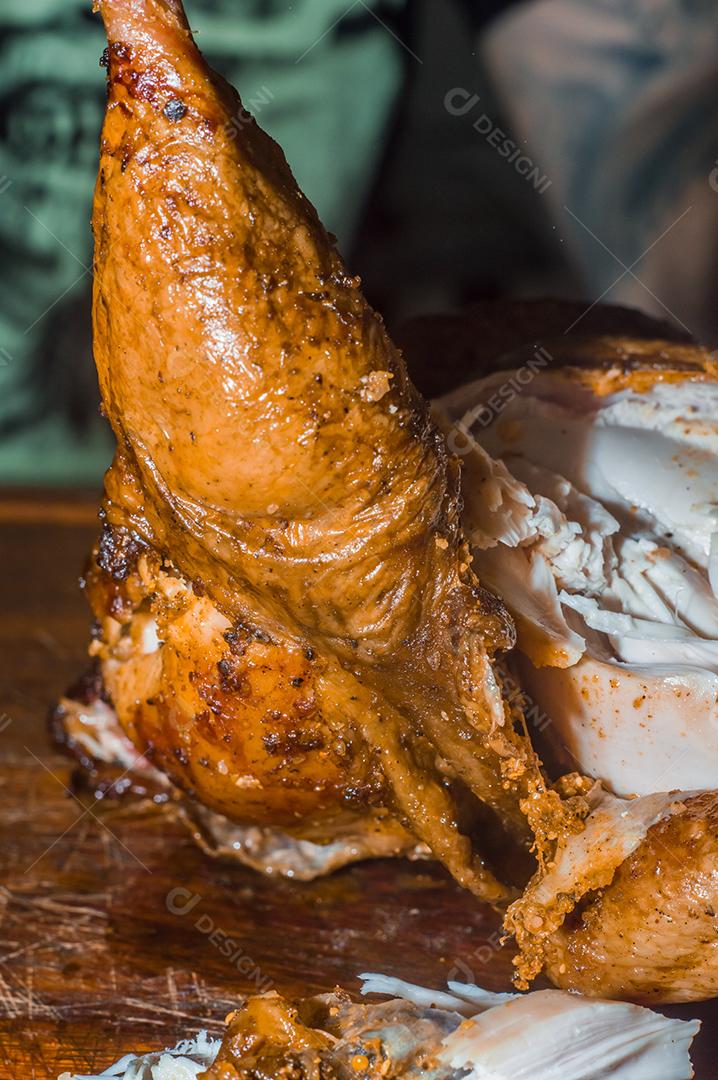 Comida frango assado restaurante Imagem JPG