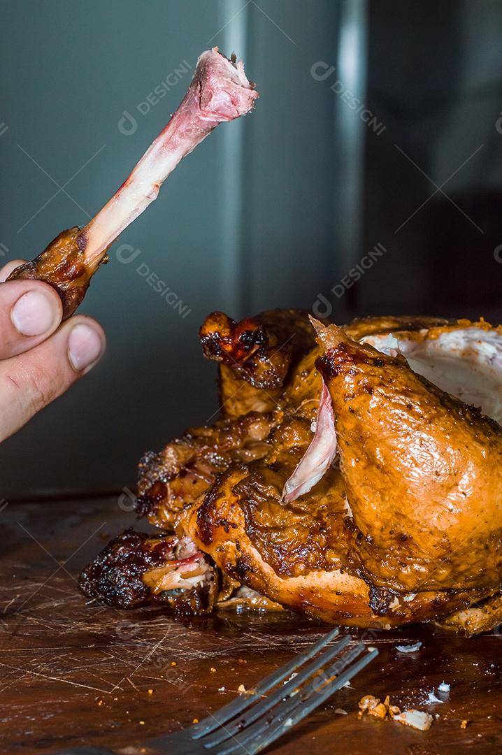 Comida frango assado restaurante Imagem JPG