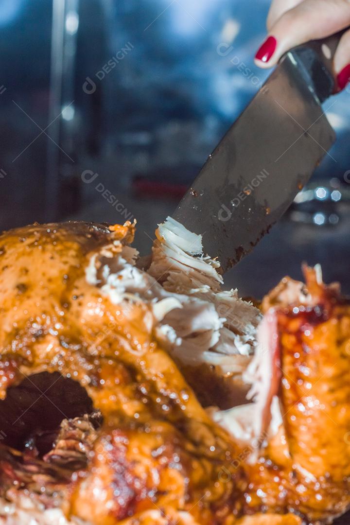 Comida frango assado restaurante Imagem JPG