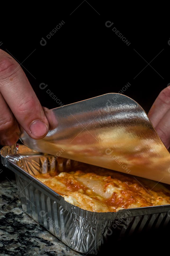 Lasagna Bolognese with pulled pork