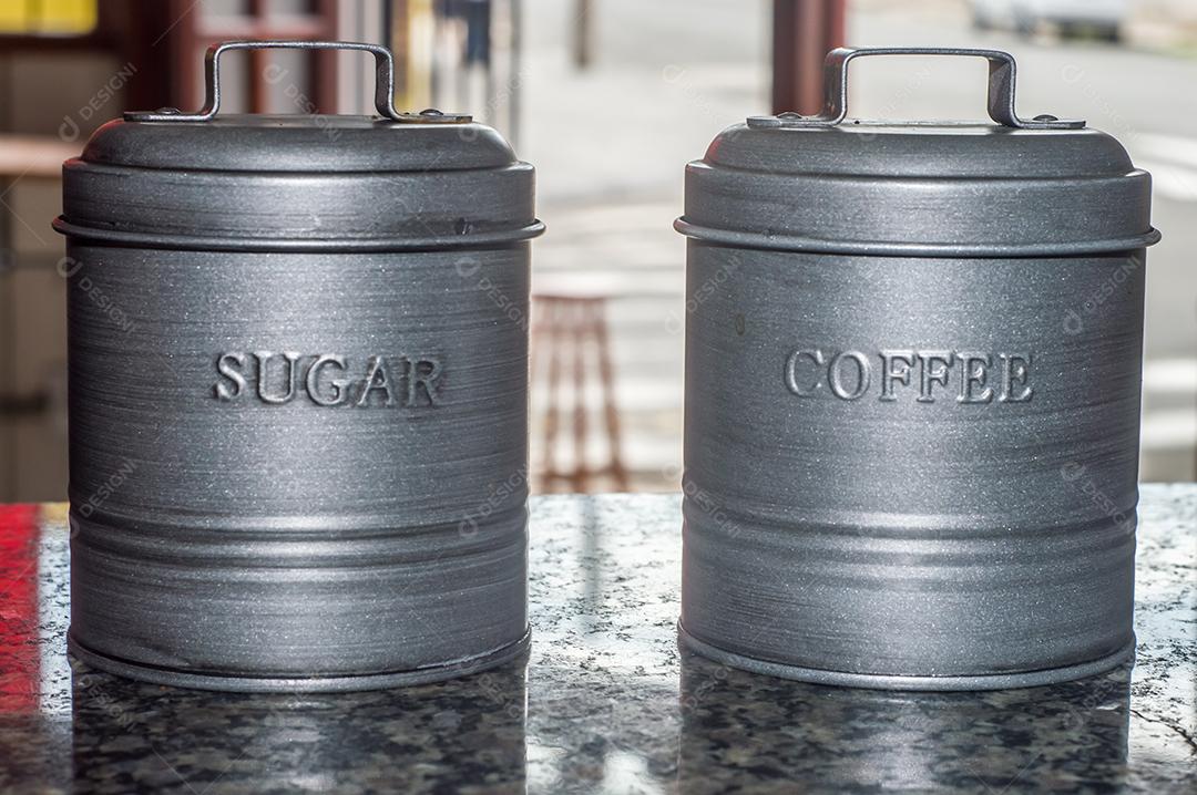 Fotos pote escrito café