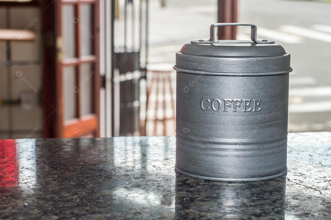 Fotos pote escrito café