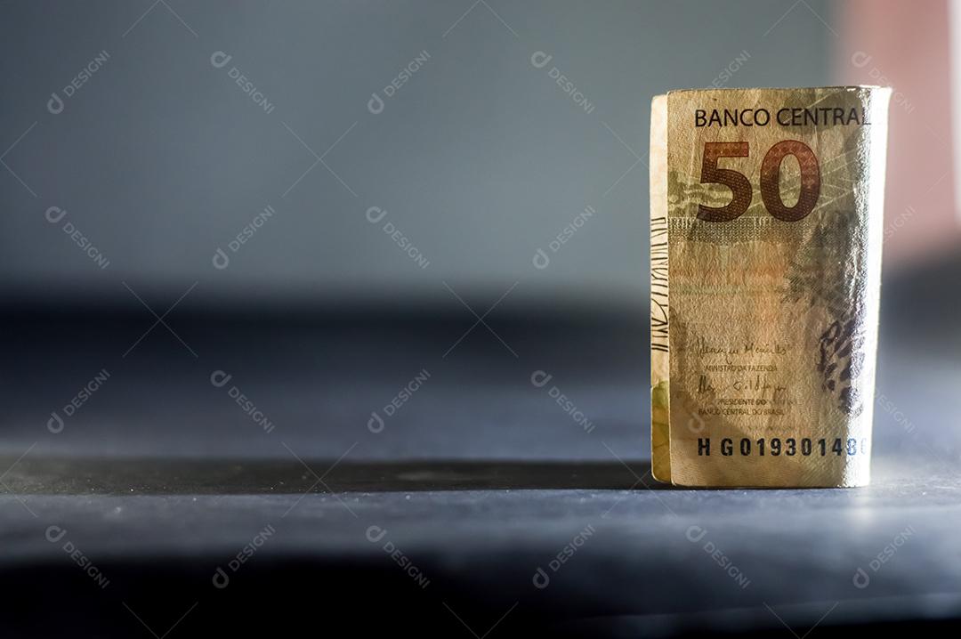 Notas de reais dinheiro 50 reais Imagem JPG