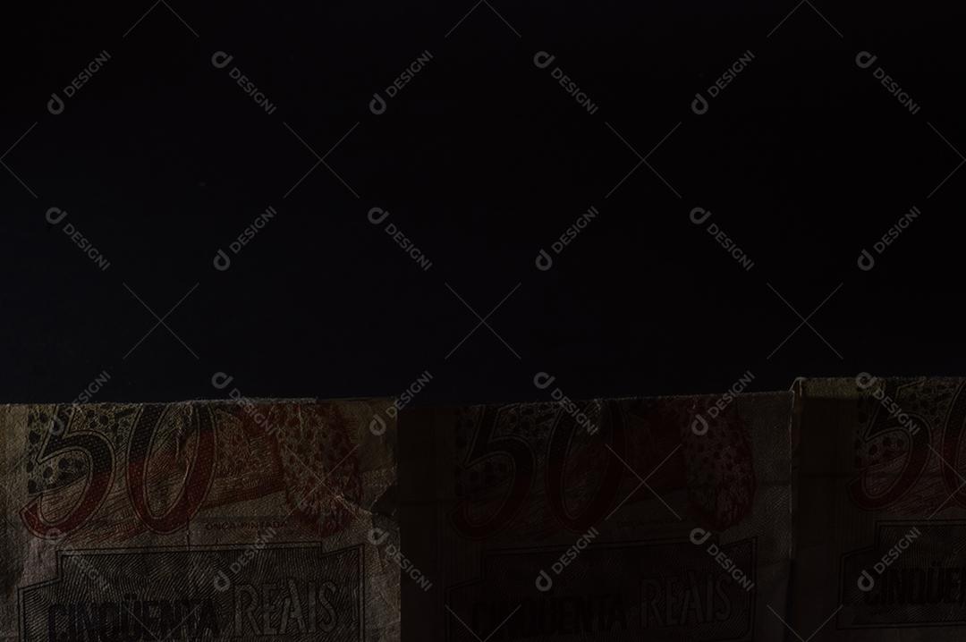 Notas de reais dinheiro 50 reais