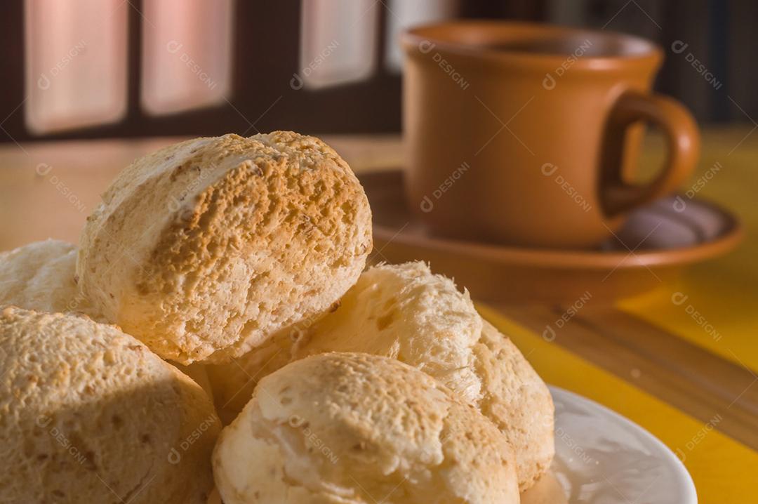 Cheese bread food inside a bowl