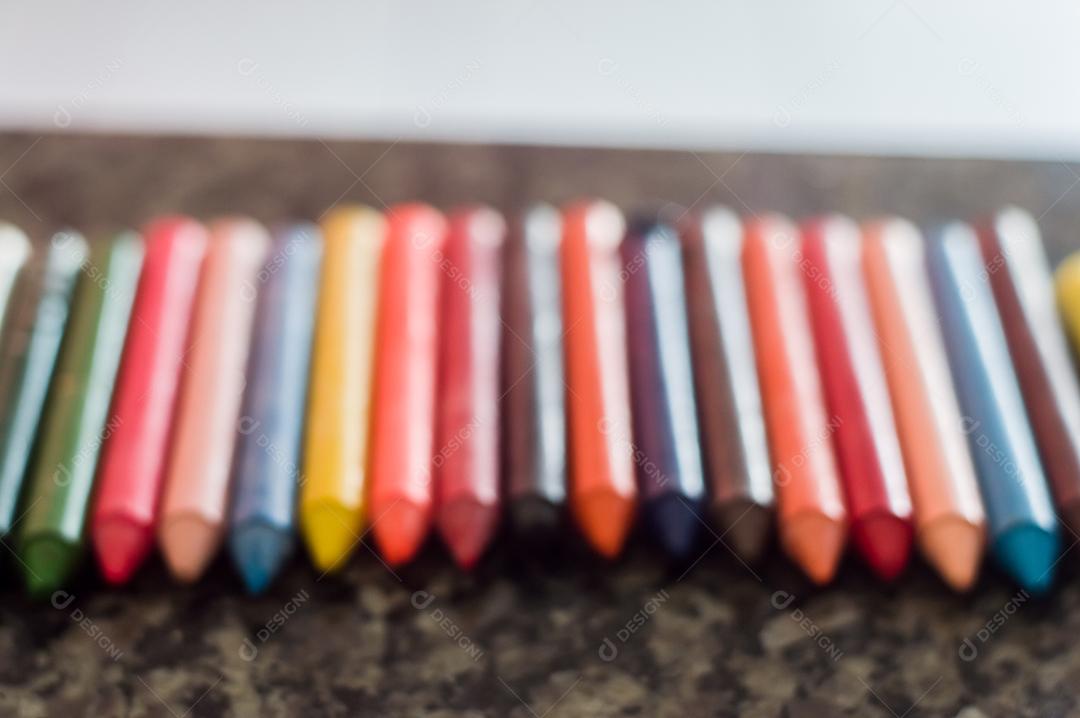 Giz de cera colorido, várias cores de giz de cera