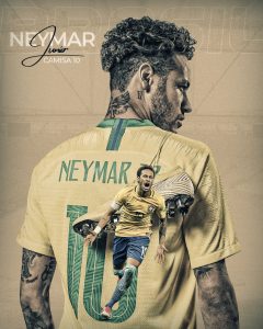 Flyer Jogador de Futebol Neymar JR Social Media PSD Editável