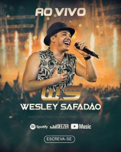 Flyer Evento Cantor de Forró Wesley Safadão Social Media PSD Editável