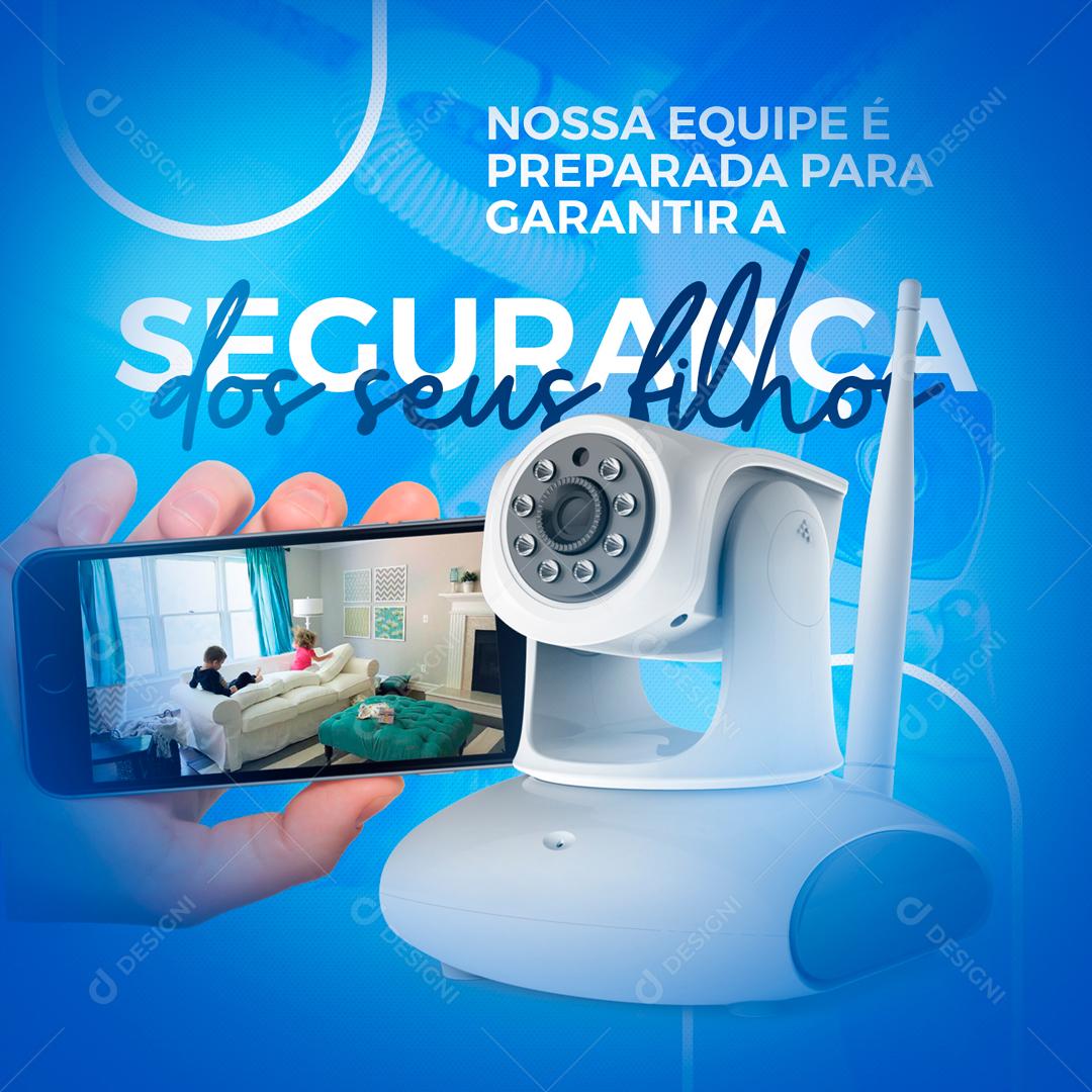 Segurança Dos Seus Filhos Social Media PSD Editável