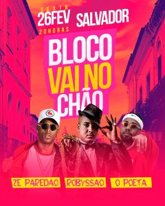 Social Media Bloco Vai No Chão Agenda Flyers PSD Editável