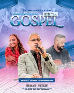 Social Media Mega Evento Hoje Tem Gospel Igrejas PSD Editável