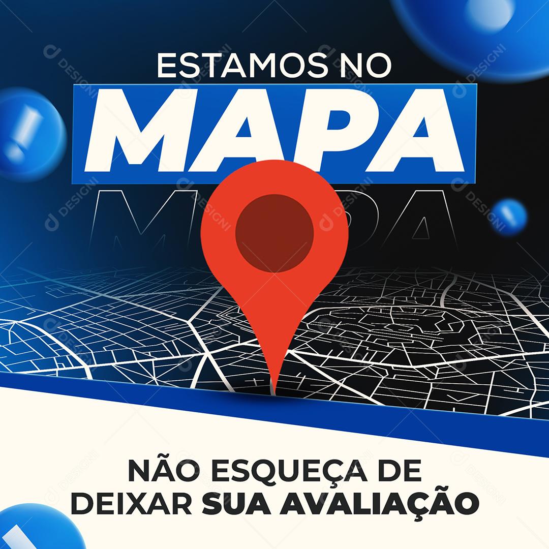 Assistência Técnica Estamos No Mapa PSD Editável
