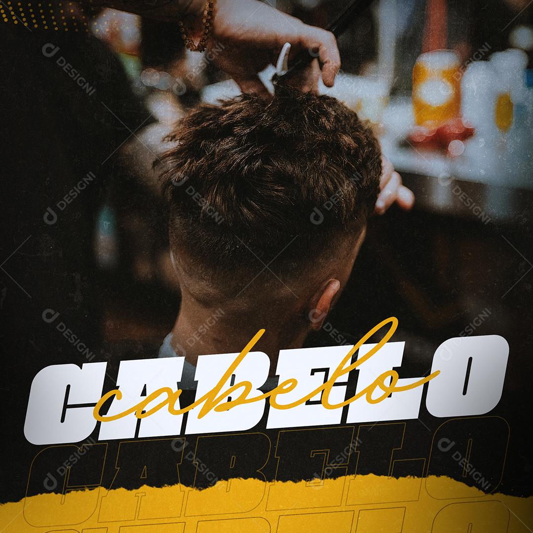 Barbearia Cabelo Social Media PSD Editável