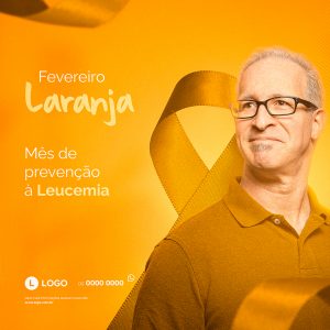 Social Media Fevereiro Laranja Mês da Prevenção PSD Editável