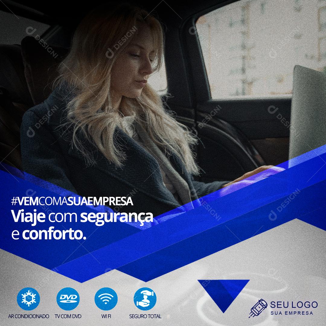 Viagem Excursão Conforto Social Media PSD Editável