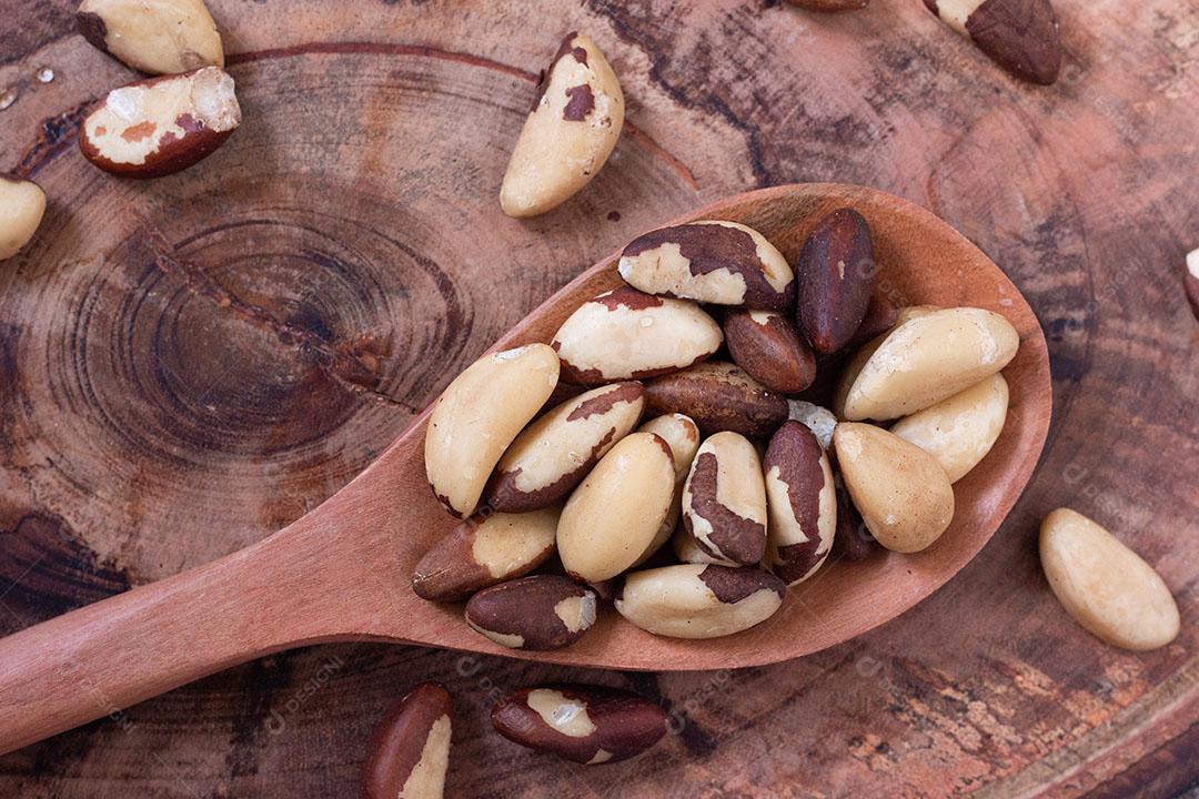 Foto Castanha Brasileira Conhecida Como Castanha do Pará Castanha do Brasil Toquei