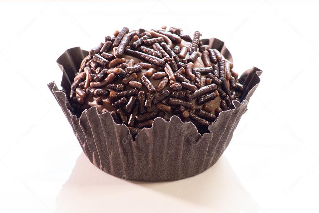 Brigadeiro Doce Tradicional Brasileiro Vista de Perto Imagem JPG