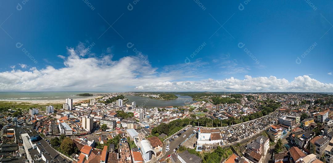 Foto Vista Aérea Panorâmica da Cidade de Ilhéus Bahia Brasil