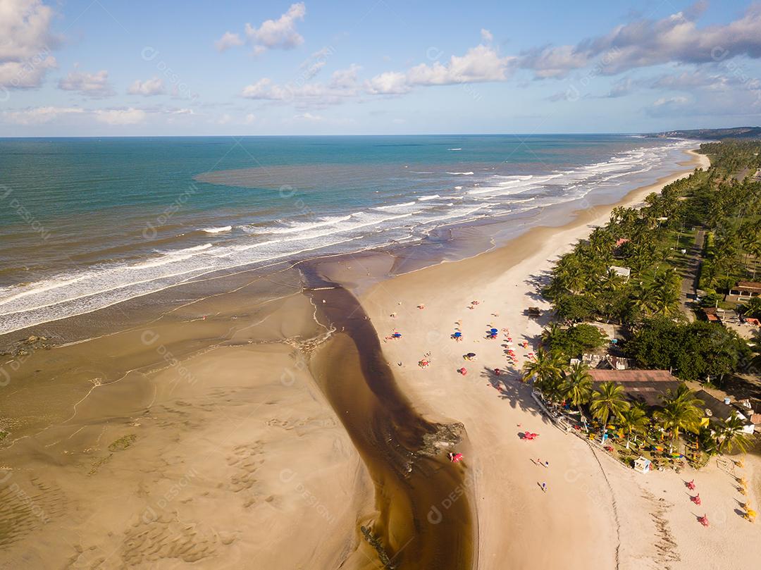 Foto Vista Aérea da Praia de Cururupe Em Ilhéus Bahia Brasil