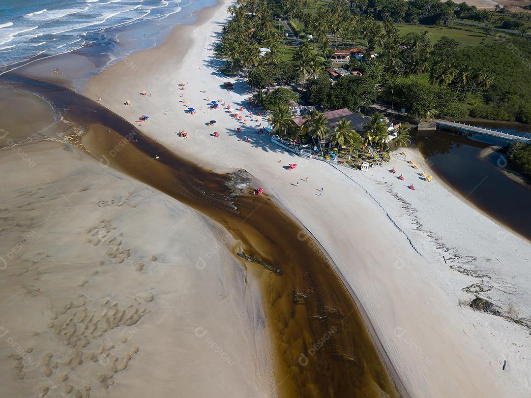 Foto Vista Aérea da Praia de Cururupe Em Ilhéus Bahia Brasil