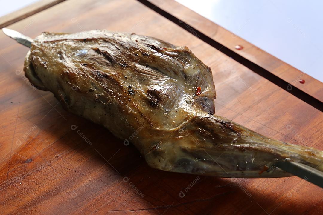 Paleta de Cordeiro Em Espetos Churrasco Tradicional Brasileiro Imagem JPG