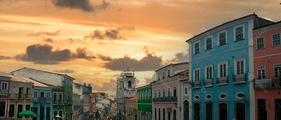 Centro histórico do Pelourinho da cidade de Salvador Bahia Brasil Imagem JPG