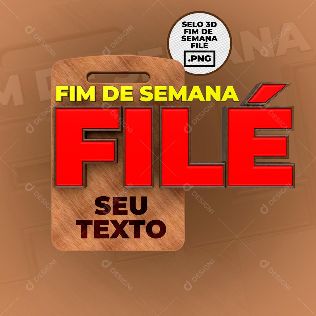 Selo 3D Para Composição File Promoção Açougue PSD Editável