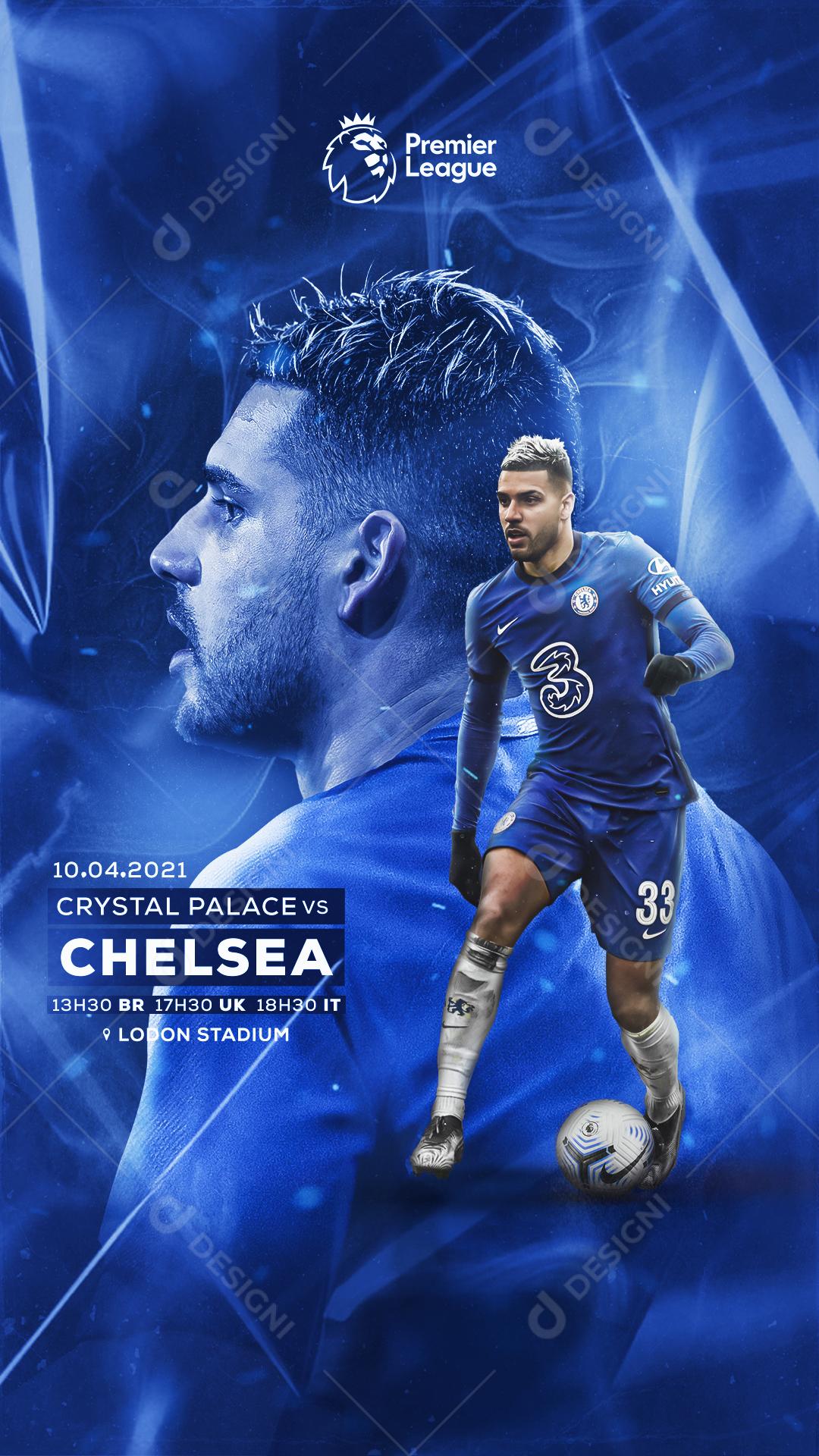 Social Media Futebol Jogador Palmieri PSD Editável