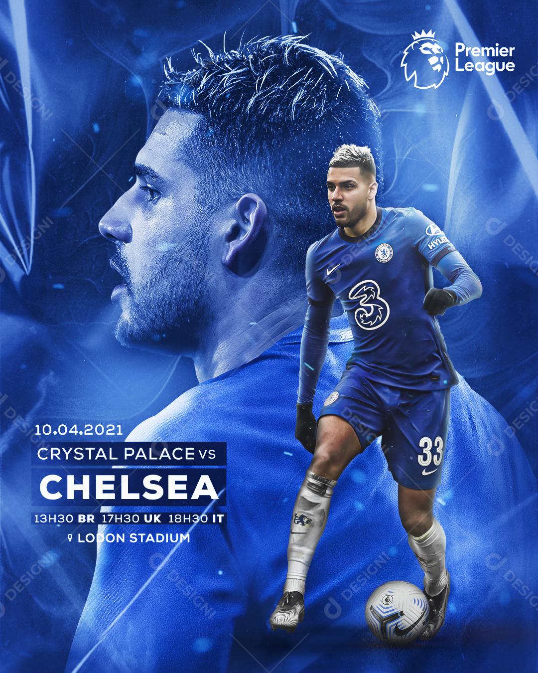 Social Media Futebol Jogador Palmieri PSD Editável