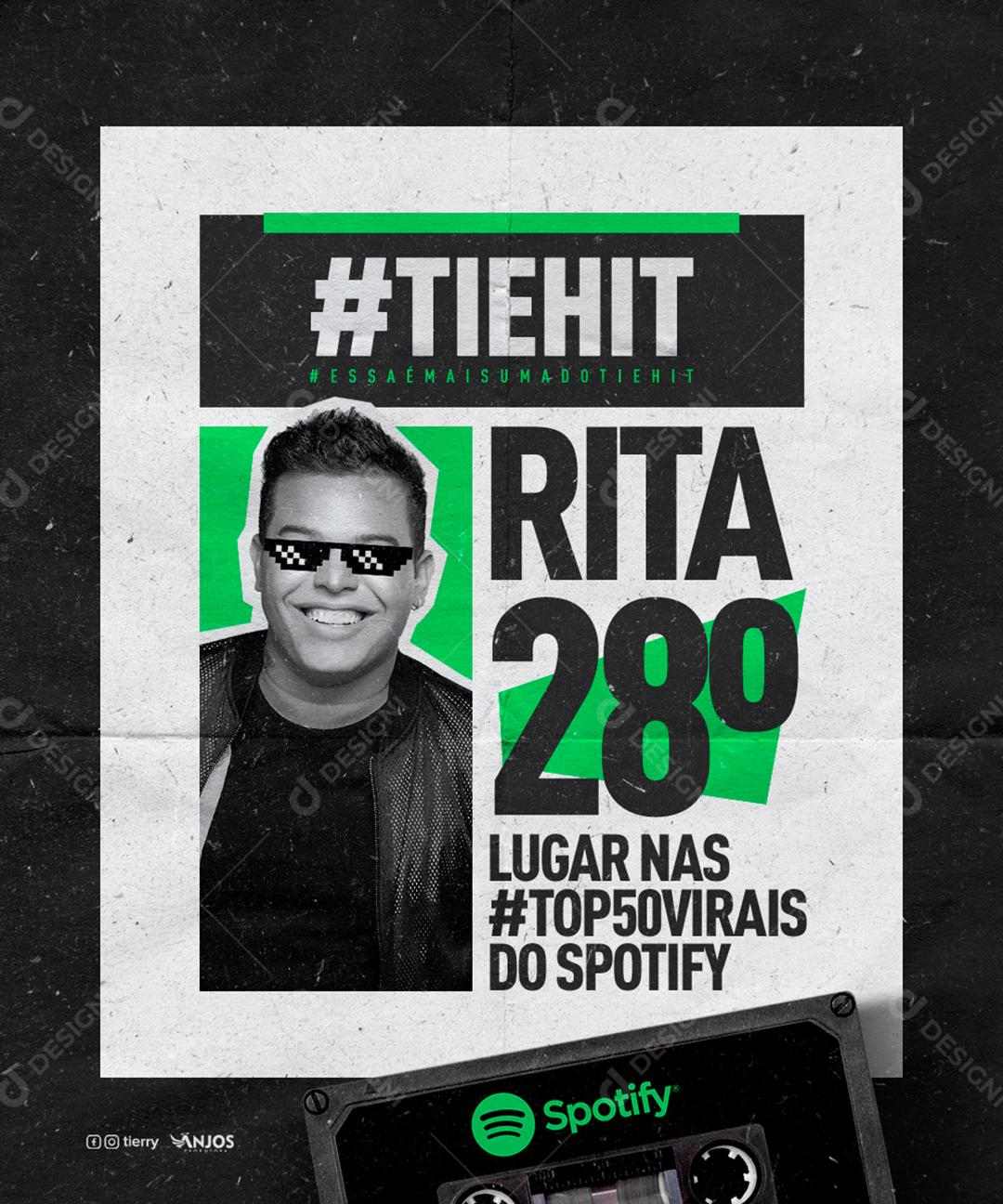 Social Media Tie Hit Rita Flyers PSD Editável