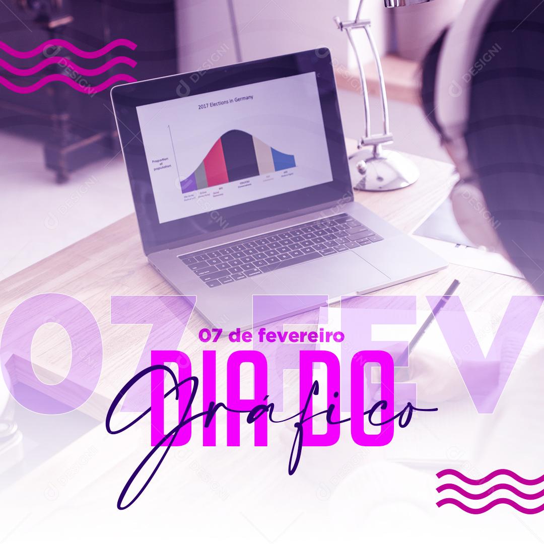 Dia Do Gráfico 7 De Fevereiro Data Comemorativa Social Media PSD Editável