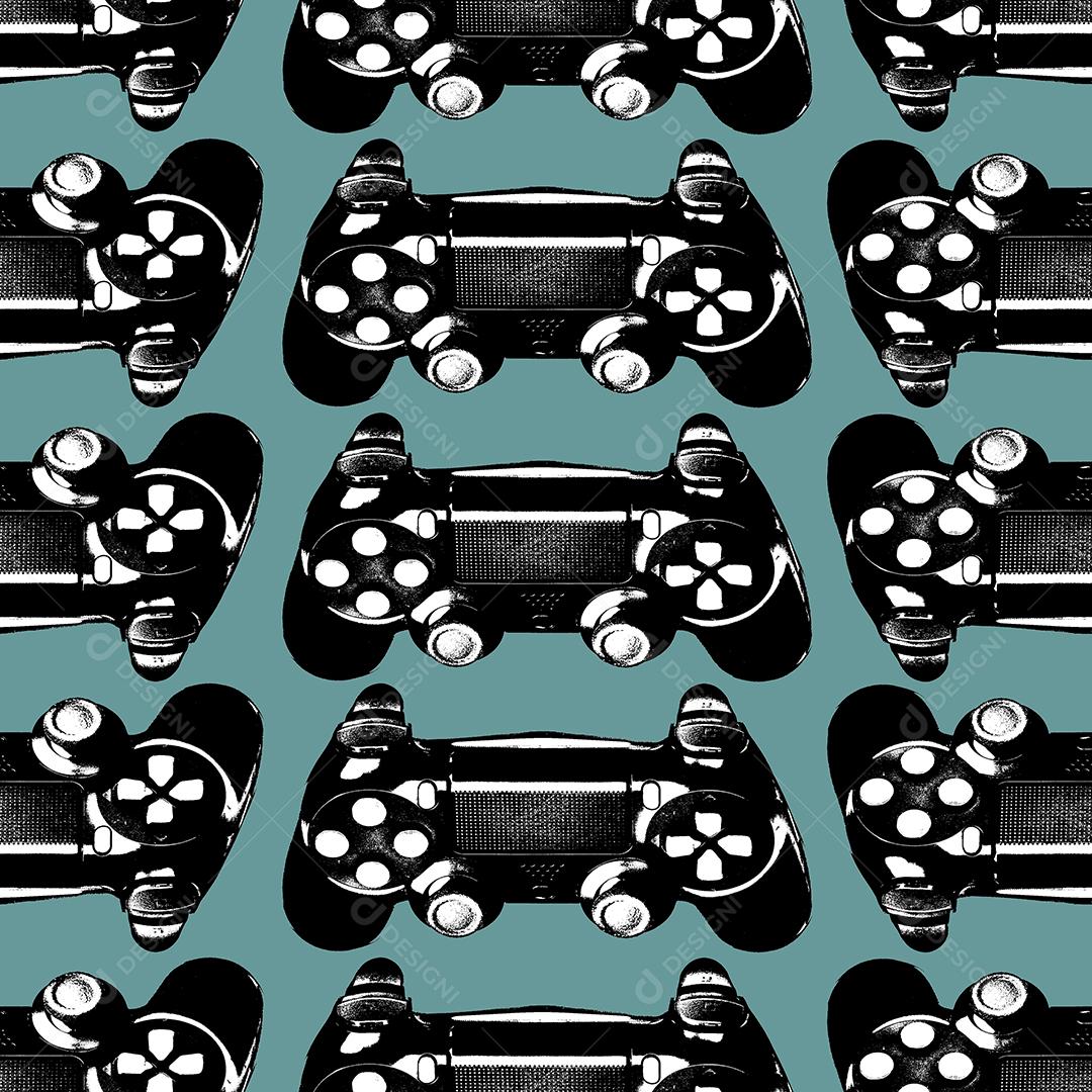 pattern padrão ilustração controle joystick estampa padrão simples