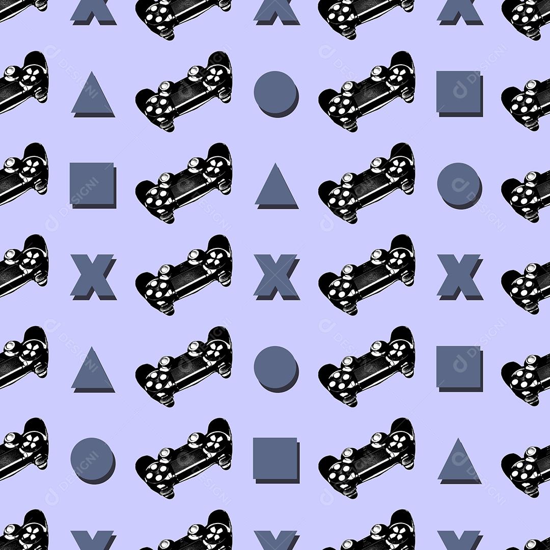 pattern padrão ilustração controle joystick estampa padrão