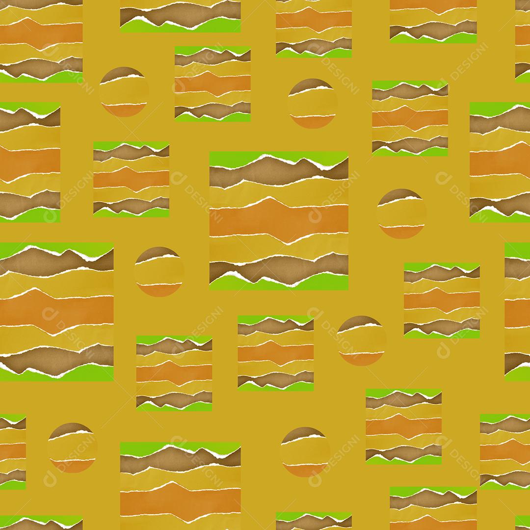 pattern padrão ilustração de estampa de papel rasgado marrom