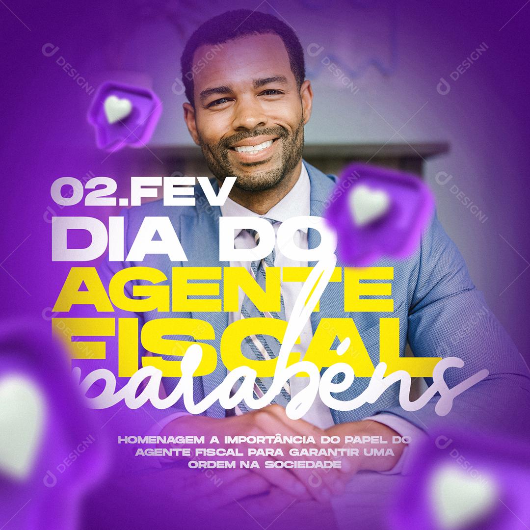 Social Media Dia Do Fiscal 2 De Fevereiro PSD Editável
