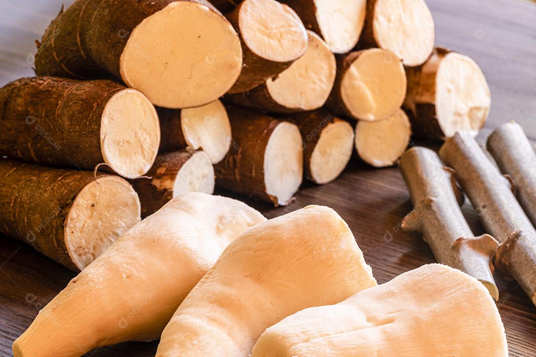 Fotos Mandioca, também chamada de mandioca balinghoy, mogo, mandioca