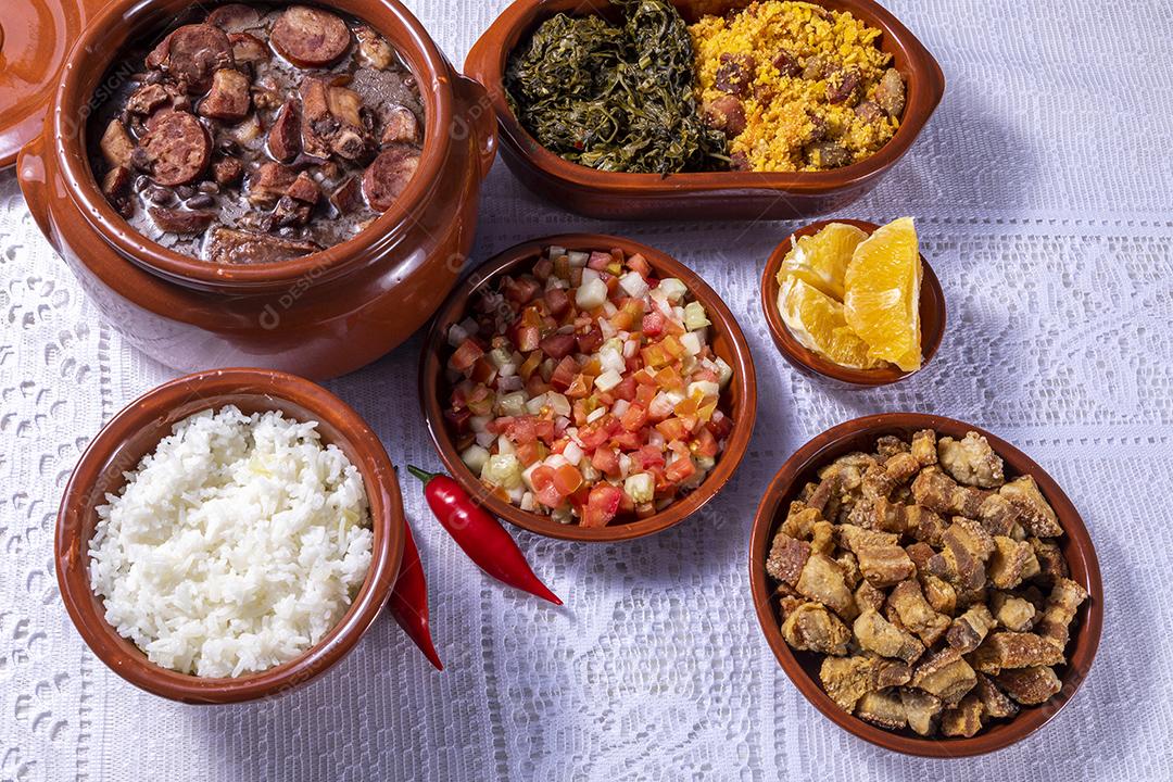 Feijoada Comida Típica Brasileira Imagem JPG