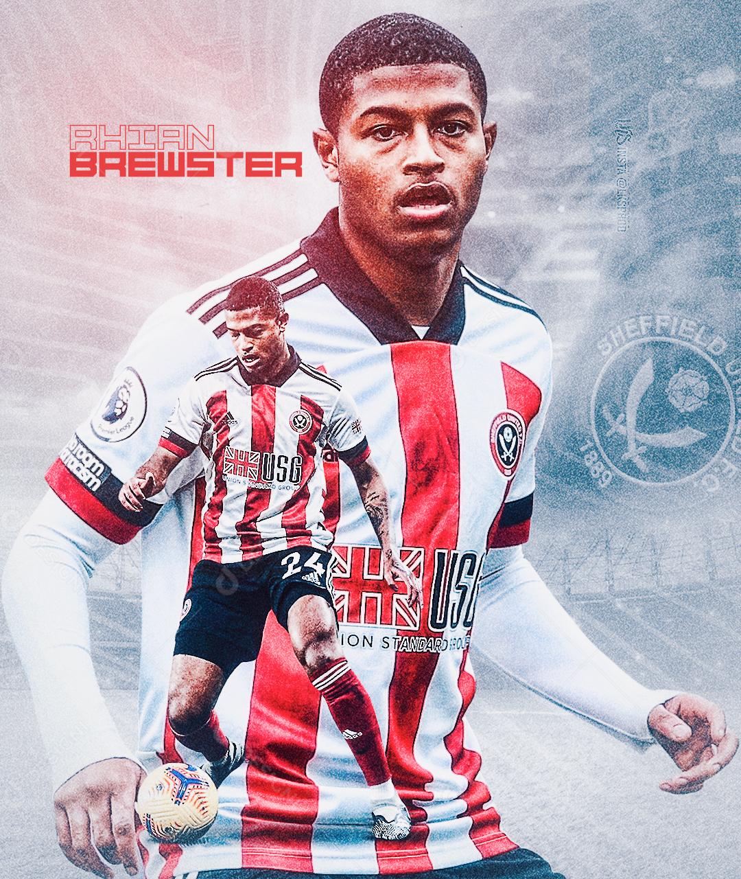 Social Media Futebol Jogador Rhian Brewster PSD Editável
